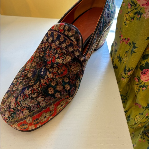 Penelope Chilvers Shoes - Penelope Chilvers Multicolor Floral Tapestry Loafers